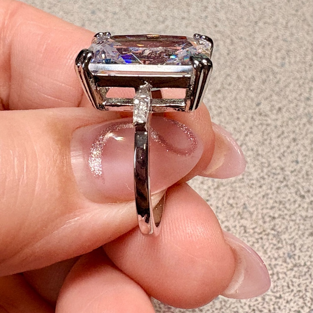 Elegant Silver Crystal Rings Set NWT - Picture 5 of 10